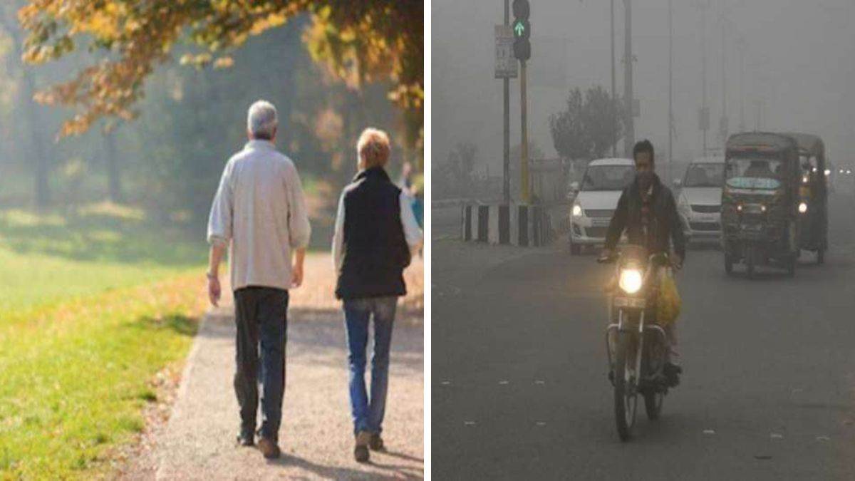 air pollution in ludhiana health experts warn to avoid walk in smog air pollution in punjab