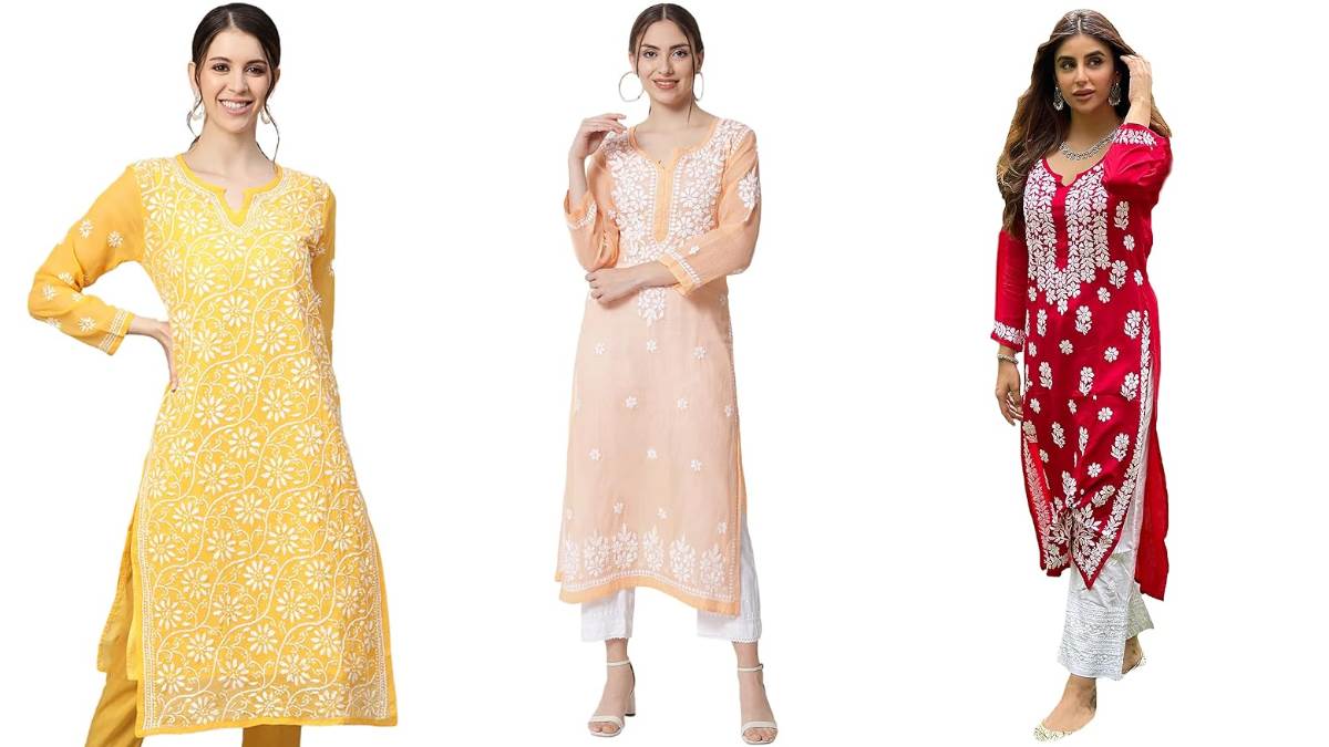 काफी ट्रेंडिंग में हैं Chikankari Kurti Sets, 80% के ऑफर पर अमेज़न ग्रेट इंडियन फेस्टिवल पर करें ऑर्डर