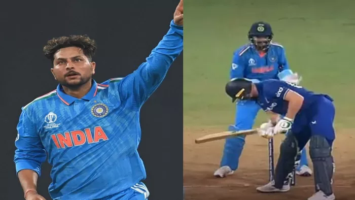 IND vs ENG; कुलदीप यादव ने जोस बटलर को क्लीन बोल्ड करते हुए पवेलियन की राह दिखाई।