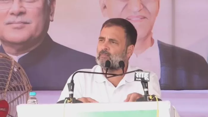 Chhattisgarh Election 2023: कर्जमाफी के बाद राहुल गांधी का छत्तीसगढ़ के मजदूरों से खास वादा (फोटो एएनआई)
