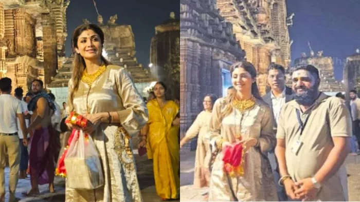 लिंगराज मंदिर में फोटो खिंचवाकर विवादों में घिरीं शिल्पा शेट्टी