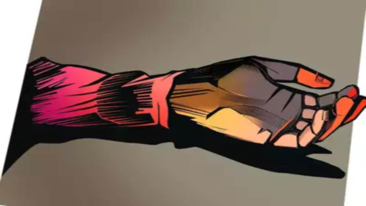 a dead body was hanged from the bridge built on the river after killing the young man in banswara rajasthan