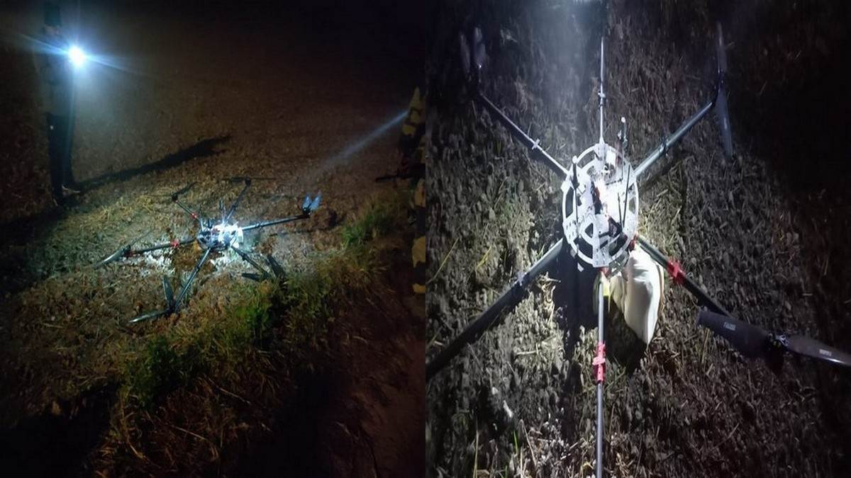 pakistani drone in punjab bsf shoots down pakistani drone in indo pak border amritsar