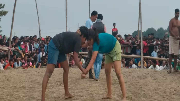 दंगल में यूपी व बिहार के नामचीन पहलवान ले रहे भाग (जागरण)