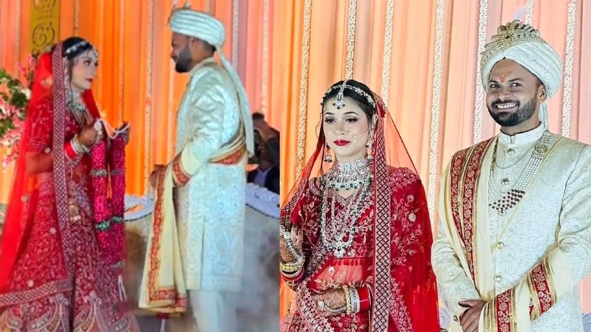 mukesh kumar wedding indian pace bowler mukesh kumar tied knot with divya singh in gorakhpur marriage pictures got viral