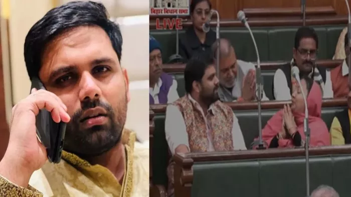 चेतन आनंद विधानसभा में आवंटित सीट पर बैठे (जागरण)