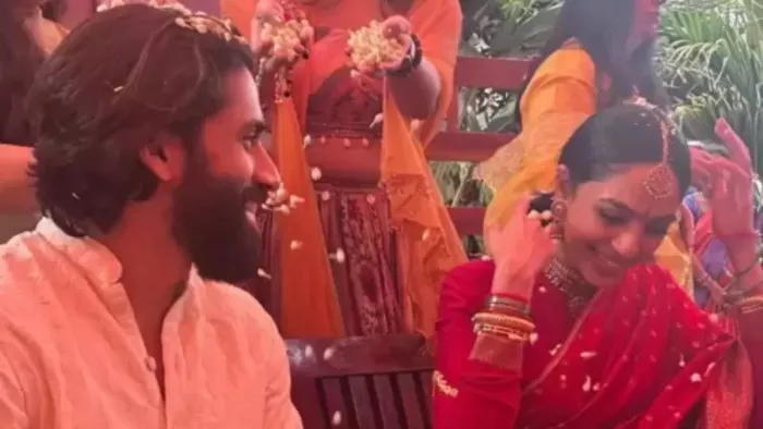 नागा और शोभिता के हल्दी फंक्शन की फोटोज