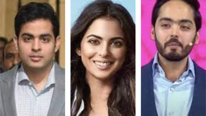 Ambani to set a target for Aakash, isha and Anant Ambani