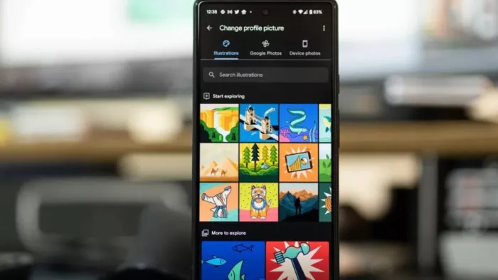 Process to set illustrated profile pictures in Contacts app PC- google9to5