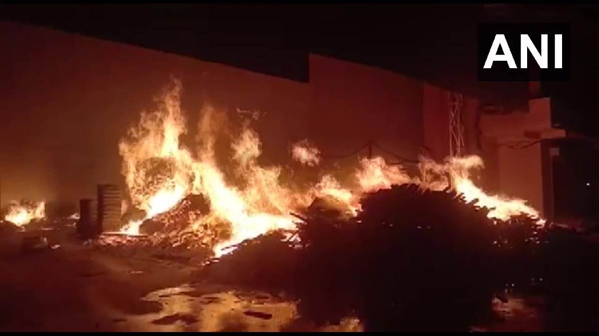 gujarat fire breaks out at plywood factory in kheda