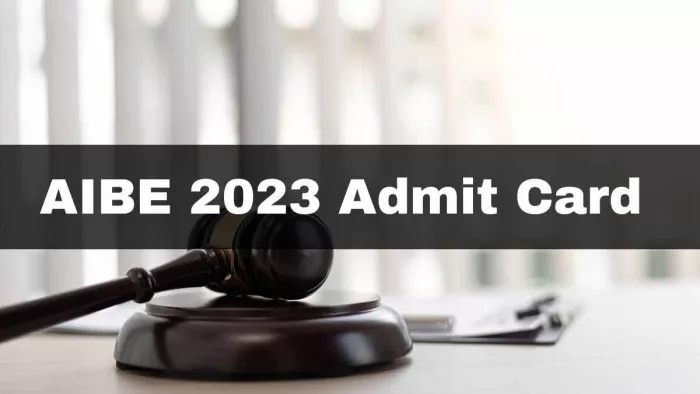 AIBE Admit Card 2023: ऑल इंडिया बार एग्जामिनेशन XVII के लिए प्रवेश पत्र पर पढ़ें आधिकारिक अपडेट allindiabarexamination.com पर।