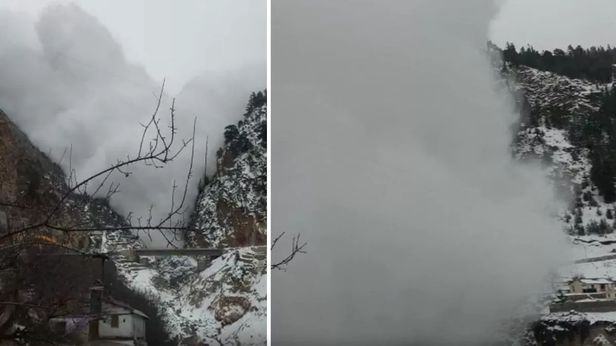 Avalanche in Uttarakhand: भारत-चीन सीमा पर एवलांच आने से हड़कंप, वीडियो और तस्‍वीरों में देखें खतरनाक मंजर - Iceberg Break in Malari Iceberg Break in chamoli Iceberg Break in uttarakhand ...