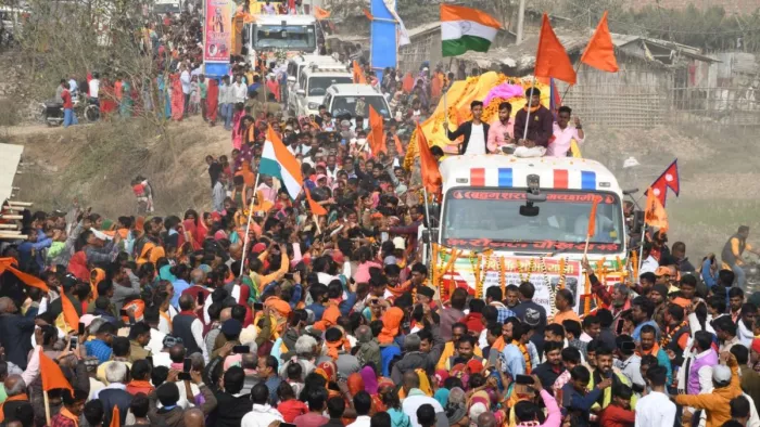 Devshila: नेपाल के जनकपुरधाम से मधुबनी पहुंची देवशिला यात्रा, जय श्री राम की गूंज से भक्तिमय हुआ शहर