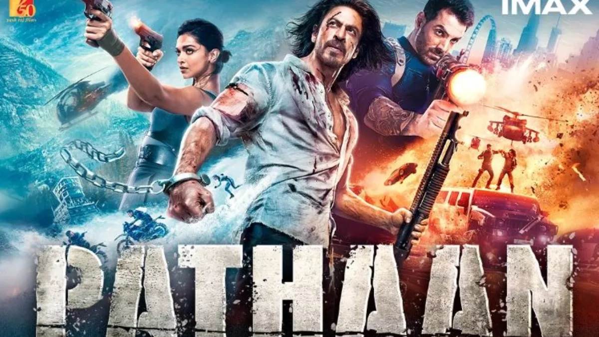 bajrang dal raised slogans and tore posters of film pathaan at maxus mall