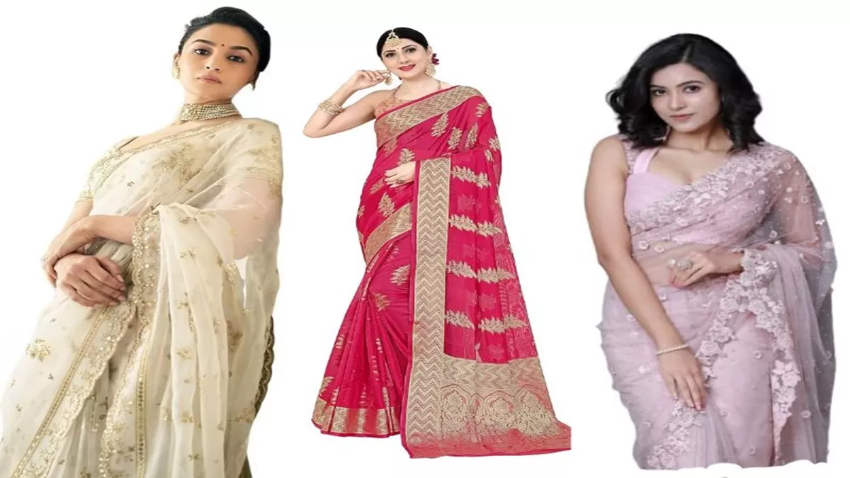 टुकुर-टुकुर देखेगा Organza Silk Saree को हर दीवाना, पहनते ही कहेंगे क्या खूब लगती हो, बड़ी सुंदर दिखती हो