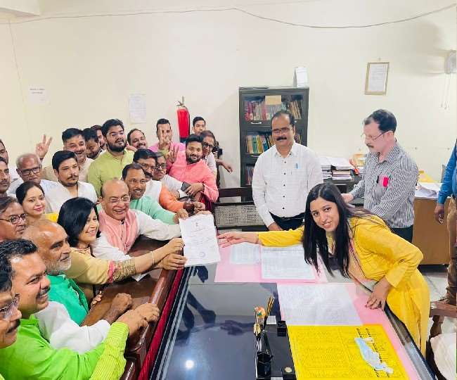 vagish pathak of bjp elected unopposed as mlc from badaun