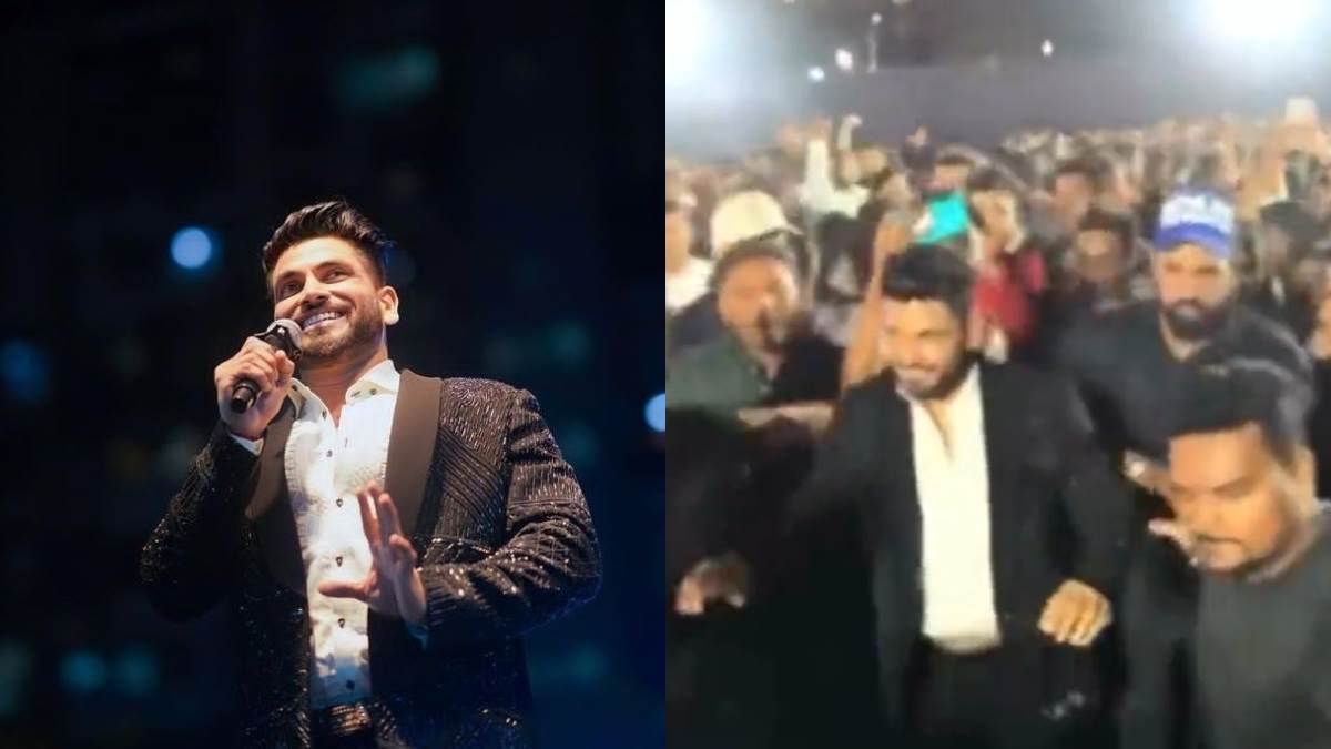 shiv thakare get mobbed by fans video viral