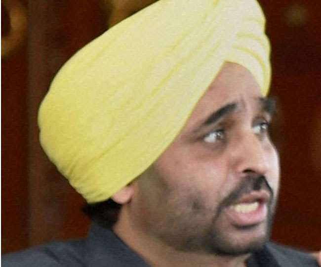 आप सांसद भगवंत मान की फाइल फोटो।