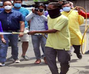 जम्मू नगर निगम ने बाजारों में चलाया सैनिटाइजेशन अभियान, वेयर हाउस में विशेष तौर पर की गई सैनिटाइजेशन