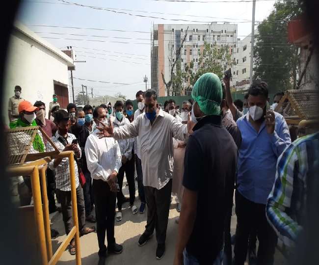 पप्पू यादव ने किया SKMCH का दौरा।