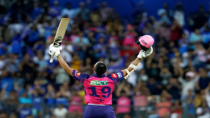 Yashasvi Jaiswal Hundred MI vs RR IPL 2023