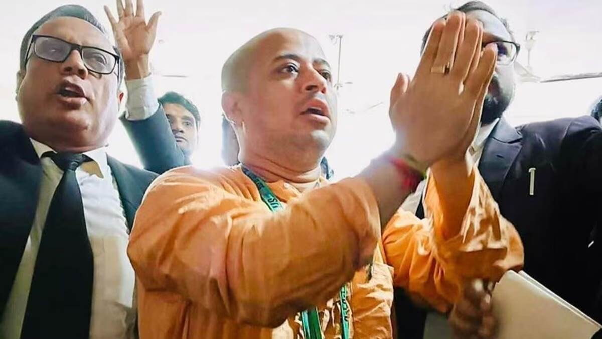 big relief to hindu saint chinmay das in bangladesh got bail in sedition case