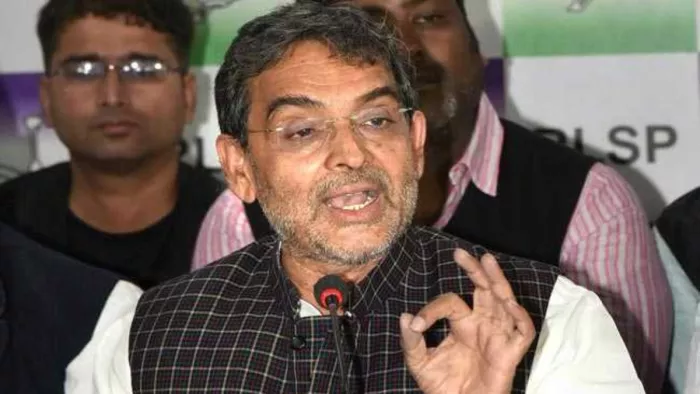 राष्ट्रीय लोक मोर्चा के राष्ट्रीय अध्यक्ष उपेंद्र कुशवाहा। पीटीआई