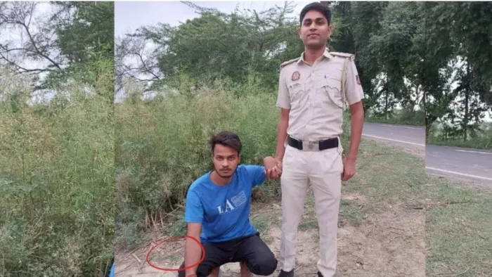Delhi Sakshi Murder Case: दिल्ली पुलिस ने बुआ के घर से गिरफ्तार किया साक्षी की हत्या का आराेपित साहिल।
