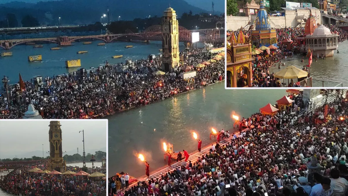 Ganga Dussehra 2023: हरिद्वार में 'जय मां गंगे' की गूंज... हरकी पैड़ी पर भारी भीड़... पैर रखने की जगह नहीं