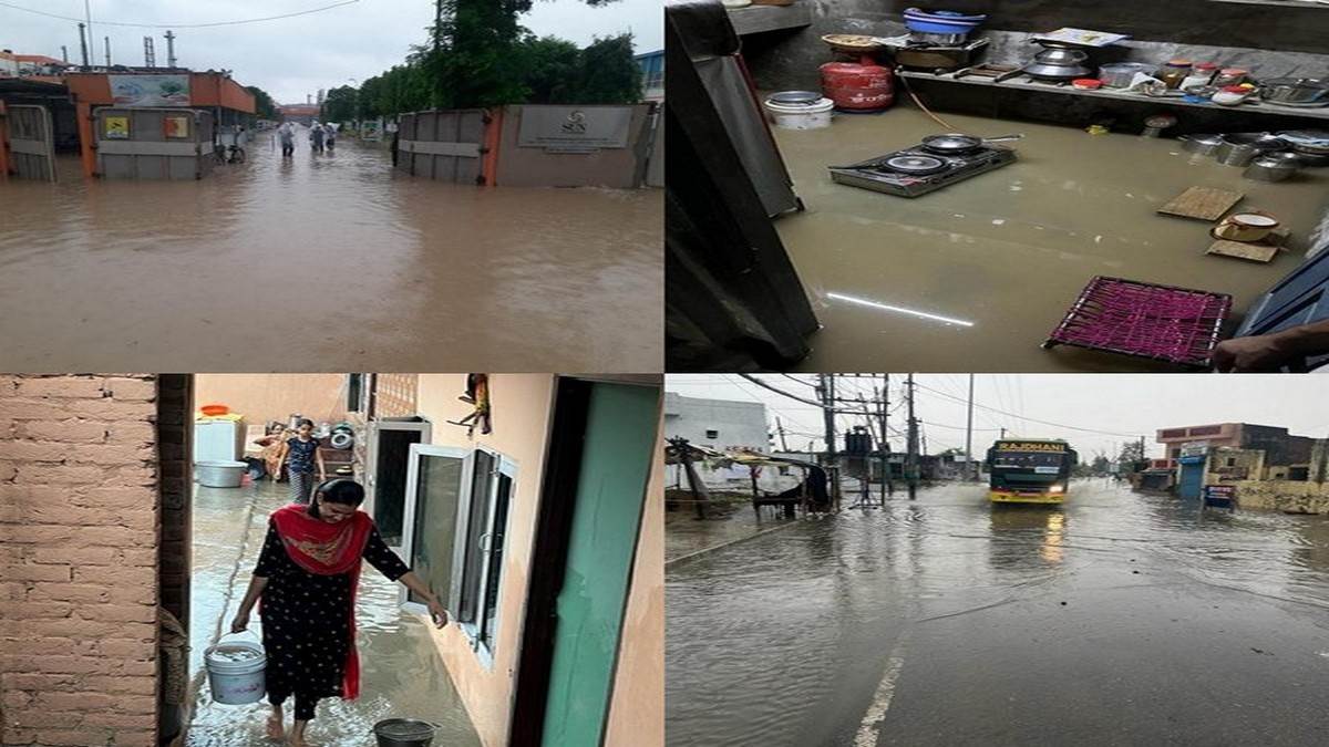 Monsoon Rain In Punjab News: पंजाब के कई शहराें में जाेरदार बारिश। (जागरण)