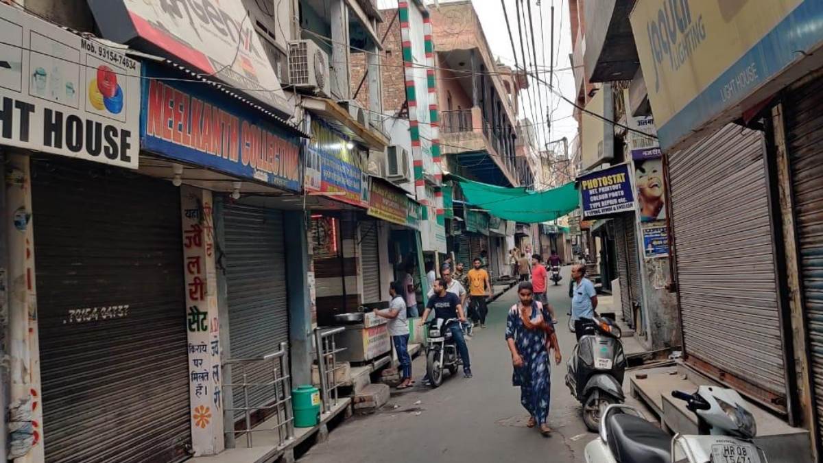Udaipur Kanhaiya Lal Murder Case: उदयपुर हत्‍या के मामले में कैथल बाजार बंद।