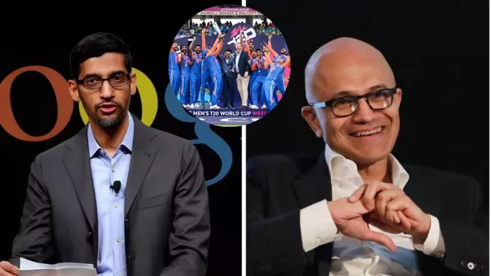 T20 World Cup 2024: भारत को गूगल और माइक्रोसॉफ्ट सीईओ ने दी जीत की बधाई