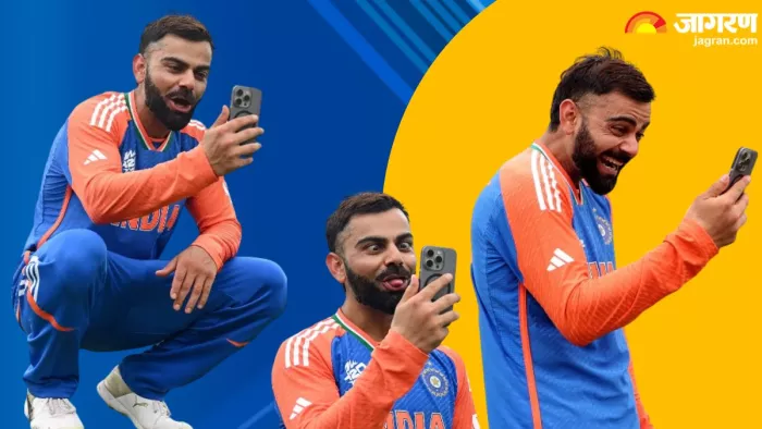 चैंपियन बनने के बाद विराट कोहली ने अनुष्का शर्मा से वीडियो कॉल पर बात की। (फोटो- Instagram ICC)