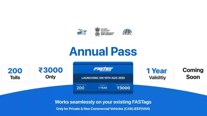 NHAI की वेबसाइट पर लिस्‍ट हुआ Annual Fastag Pass। जानें डिटेल।