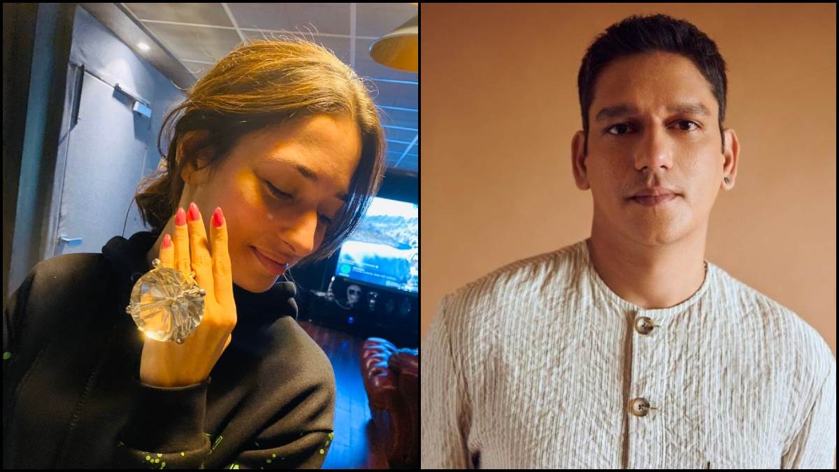 vijay varma reacted on tamannaah bhatia flaunting bottle opener as diamond ring