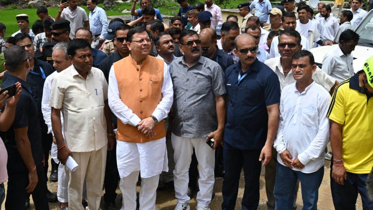 chief minister dhami reached disaster affected budhakedar did a field inspection of rescue and relief operations