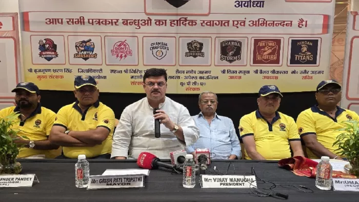 अंतर्राष्ट्रीय क्रिकेटर ज्ञानेंद्र बने अयोध्या प्रीमियर लीग के ब्रांड एम्बेसडर