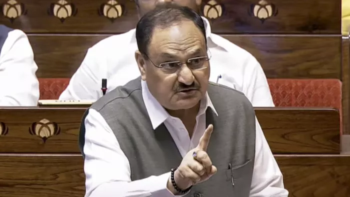 ऑपरेशन सिंदूर के मुद्दे जेपी नड्डा ने सरकार का पक्ष रखा।(फोटो सोर्स: पीटीआई)