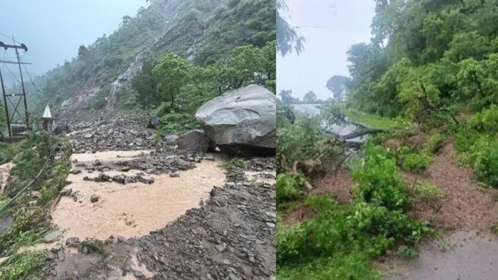 Kangra News: कांगड़ा में भारी बारिश व भूस्खलन, शाहपुर में 11 मार्गों पर आवाजाही बंद, जान लीजिए अन्य सड़कों की स्थिति - Heavy Rain Landslides Disrupt Kangra Roads ...