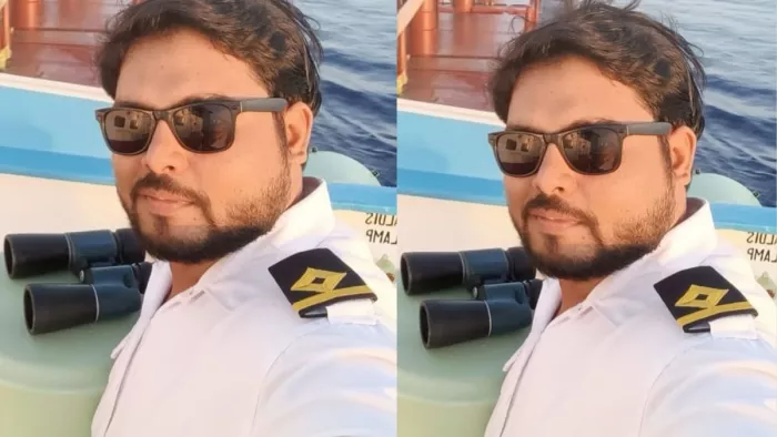 मर्चेंट नेवी अधिकारी मनीष का फाइल फोटो। सौ.स्वजन