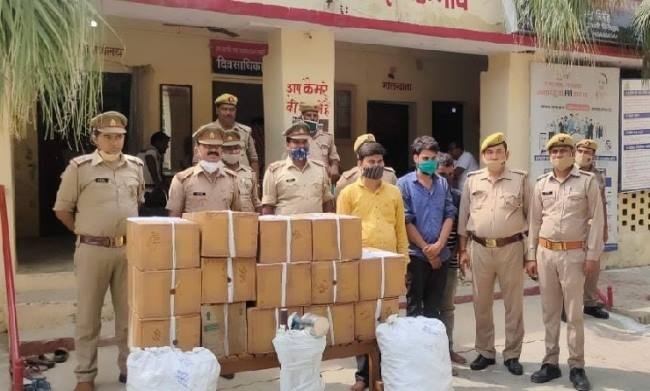 fake cough syrup factory caught three arrested