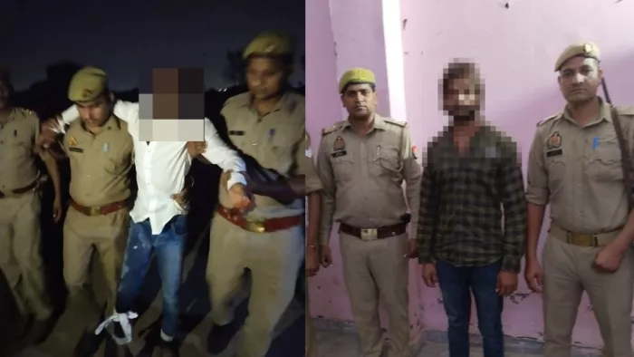 गाजियाबाद में गोवंशी की हत्या मामले में दो आरोपी मुठभेड़ में गिरफ्तार