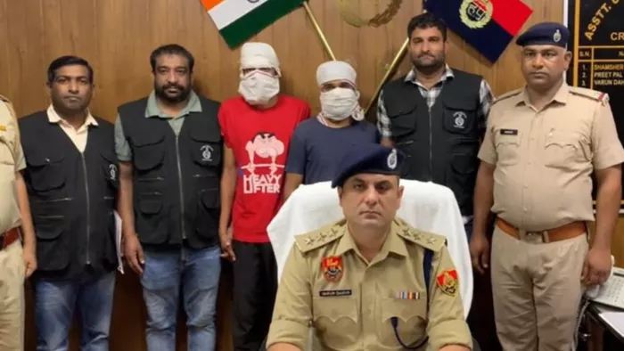 वाइन शाप पर फायरिंग करने वाले लारेंस गैंग के शूटर समेत दो गिरफ्तार