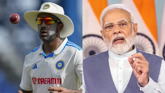 रविचंद्रन अश्विन और प्रधानमंत्री नरेंद्र मोदी के पैरोडी अकाउंट की वायरल बातचीत। फोटो- एक्स से साभार
