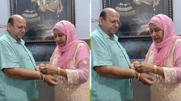 वर्षों से हिंदू भाई की कलाई पर राखी बांधती आ रही हैं मुस्लिम बहनें