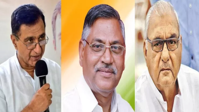 तस्वीर में दीपक बाबरिया, चौधरी उदयभान और भूपेंद्र सिंह हुड्डा (जागरण फोटो)