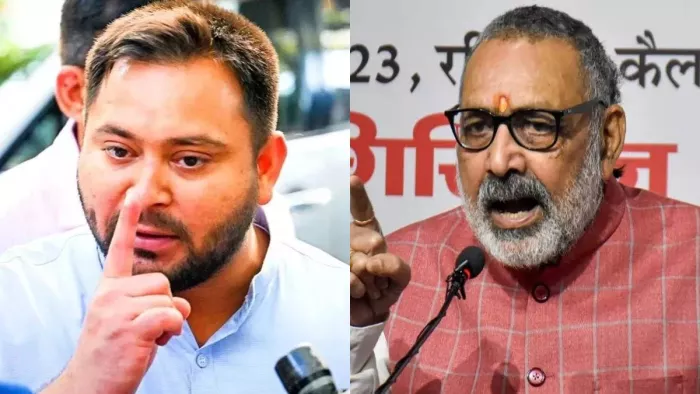 कोलकाता कांड में ममता बनर्जी के साथ खड़े हैं लालू तेजस्वी, राहुल : गिरिराज सिंह।