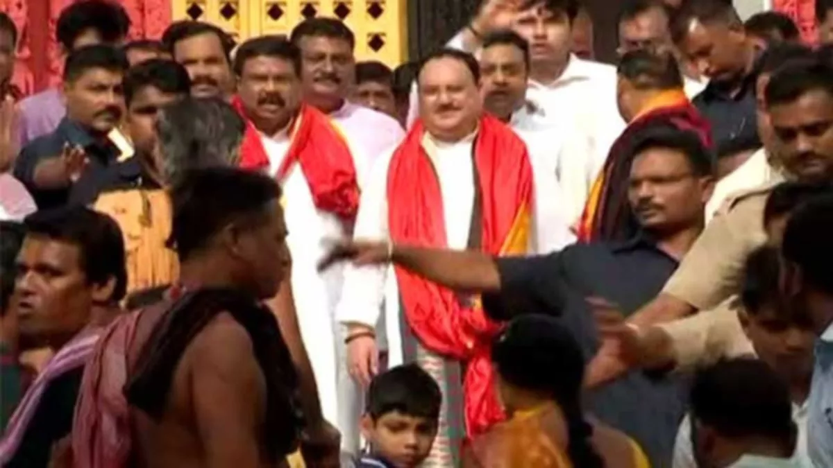 JP Nadda Odisha visit: जेपी नड्डा ने किए पुरी जगन्‍नाथ मंदिर के दर्शन, महाप्रभु का लिया आशीर्वाद