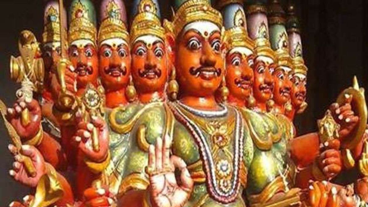ravana is worshipped before making a statue in fazilka punjab