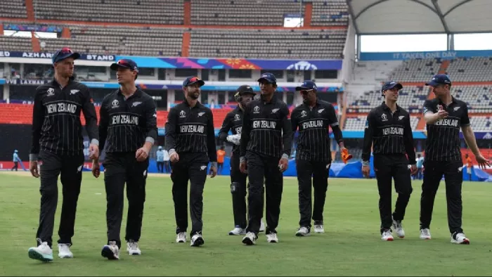 वार्म-अप मैच में न्यूजीलैंड ने पाकिस्तान को हराया। फोटो- ICC